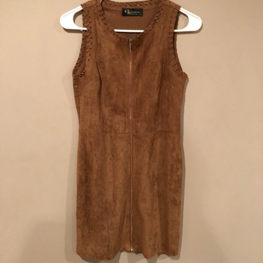 Brown Suede Dress